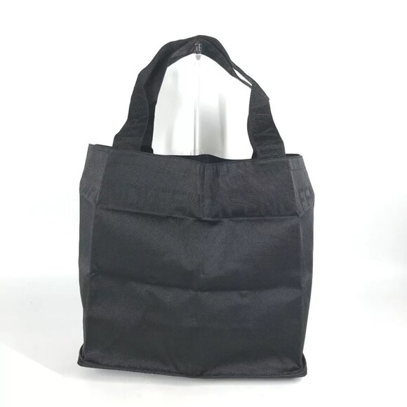 FENDI vintage logo Folding Shoulder Bag Eco Bag Tote Bag Nylon Black - Picture 1 of 16